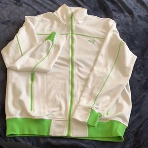 Women’s Puma Jacket White and Green XL Limited Edition 48